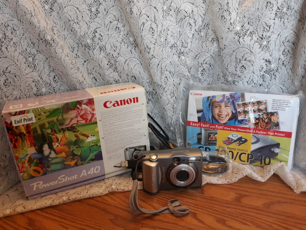 Preços baixos em Câmeras digitais Canon PowerShot A40 | eBay