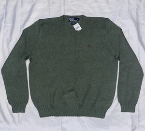 Vintage Polo Ralph Lauren Crewneck Sweater Men’s Size XL Green Preppy Fisherman - Picture 1 of 6