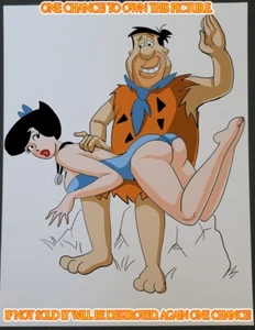 Betty Rubble PinUp Color Illustration Art Print 8.5x11 by Keyeske TAS-S2-74-5 - Bild 1 von 8