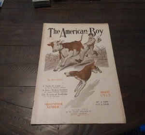 American Boy Magazine August 1913 Baseball Harrison Cady - Picture 1 of 10