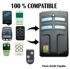 HR2 MANDO DE GARAJE COMPATIBLE GENIUS AMIGO AMIGOGOLD KILO BRAVO ECHO 433 - 868 - Imagen 1 de 4