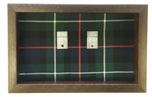 Highland Light Infantry Tartan Medal Case. Black Frame - Picture 1 of 6