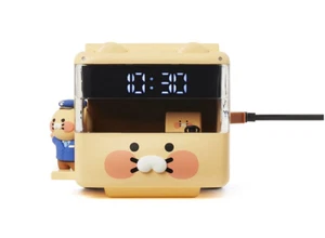 Kakao Friends Choonsik Bus 2in1 Wireless Charging LED Digital Clock Desk Decor - Photo 1 sur 24