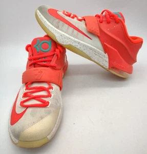 Nike KD 7 Egg Nog 707560-613 Bright Crimson/Ivory Sneakers Men Size 8 - Picture 1 of 12