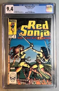 RED SONJA 2 ( CGC 9.4 WHITE PAGES ) BRONZE AGE with RARE BUBBALICOUS INSERT * - Picture 1 of 2