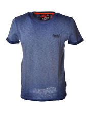 T-shirt manica corta da Uomo Superdry Taglia M Colore blu