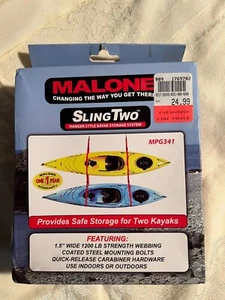 NEW MALONE SLING TWO MPG341 KAYAK STORAGE SYSTEM  - Foto 1 di 2