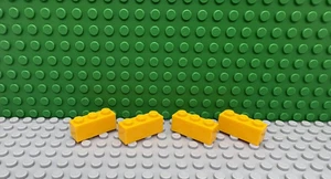Lego 4 Naranja Claro Brillante 1x3 Bloque de Ladrillos NUEVO - Imagen 1 de 1