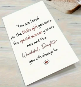 Daughter birthday Card, Greeting Cards, with Envelope, Gifts Women Heartfelt - Picture 1 of 4