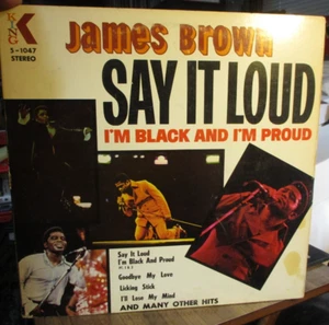 1969 JAMES BROWN Say It Lous I'm Black & Proud Unipack LP King5-1047 Good+/VG - Picture 1 of 4