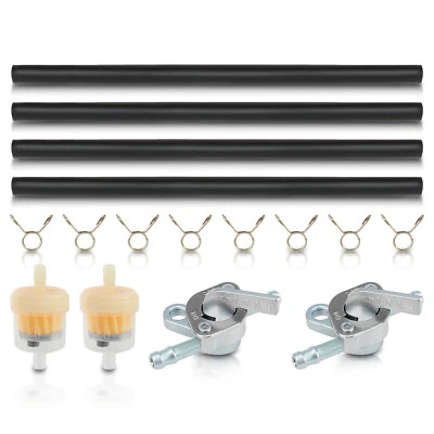 Interruptor de válvula en línea de apagado de 1/4" tanque de combustible de gasolina llave para bicicleta ATV de 50 a 150 cc Foto 1 de 4