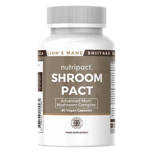 Lions Mane Capsules Functional Mushroom Complex High Strength Vegan Shroompact - Picture 1 of 6