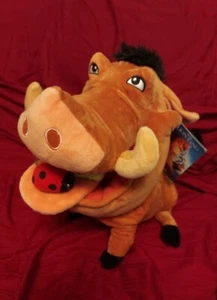 Disney 12,5" PLÜSCHTIER 2019 PUMBAA WARZENSCHWEIN SCHWEIN DER LÖWENKÖNIG MEDIUM SIMBA FREUND NEU MIT ETIKETT - Bild 1 von 7