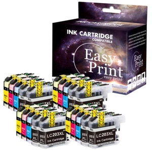 4SET4BK New LC203XL LC-203 XL Ink fits Brother MFC-J460DW MFC-J480DW MFC-J485DW - Picture 1 of 1