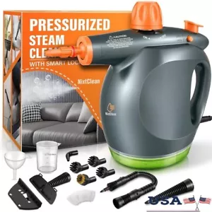 1250W Handheld Steam Cleaner Pressurized Multi-Surface W/ Detergent Safety Lock - Picture 1 of 7