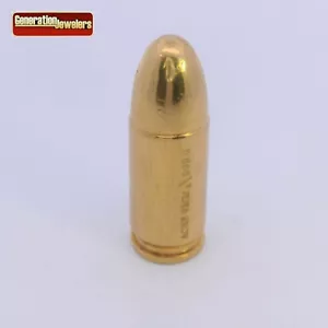 LIMITED ACRE 1 OZ 24K SOLID GOLD LUGER 9MM BLAZER BULLET (NON-FUNCTIONAL) - Picture 1 of 5