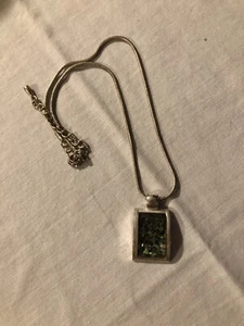 Vintage Abalone Silver Necklace - Picture 1 of 3