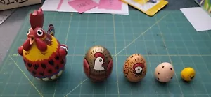 Set di Bambole Matrioska Russe Nesting - Gallo - 5 pezzi - ~5" di altezza - Foto 1 di 11