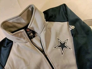 New New Era Team Apparel Dallas Cowboys Football 🏈 Gray/Navy 1/4 Zip Sweater S - Picture 1 of 6