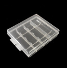 5 Clear Plastic Battery Box Storage Case Cover Holder For AA AAA Batteries New