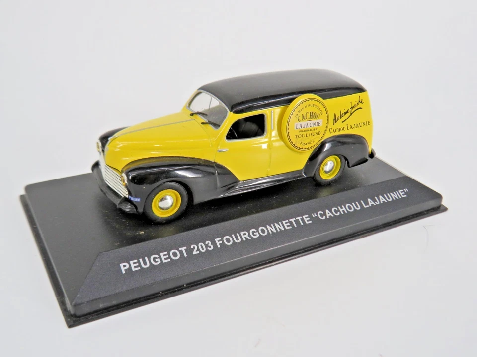 Peugeot 203 Fourgonnette Cachou Lajaunie Altaya 1/43 Collection Vintage - Photo 1/4