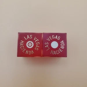 Hacienda Casino Las Vegas Nevada Red Dice Pair Vintage - Picture 1 of 6
