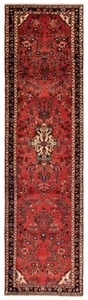 Vintage Hand-knotted Runner Rug 2'11" x 11'0" Traditional Wool Carpet - Picture 1 of 9