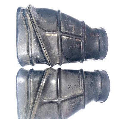 1986 Honda XL600R Twin caixa de ar dupla para carburador bota tubo de duto esquerda e direita fabricante de equipamento original - Imagem 1 de 4