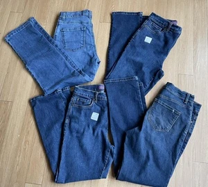 4 pair Vanderbilt AMANDA Blue Jeans Women's sz 8 Petite Short (1 is Medium) XLNT - Picture 1 of 1