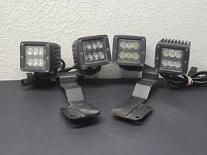 15-20 F150 Aftermarket Rough Country Set 4x Light Pods W/ Wiring Harness WTY OEM - Picture 1 of 11