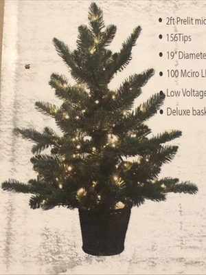 CHRISTMAS TREE. 2ft Prelit Micro LED tree. Unopened - Image 1 of 4