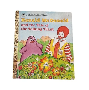 Ronald McDonald and the TALE of the TALKING PLANT  Little Golden Book 1984 S/C - Picture 1 of 5