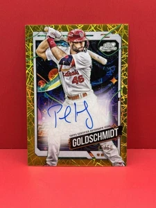 2024 TOPPS CHROME COSMIC AUTOGRAPH VARATION PAUL GOLDSCHMIDT /50 Gold - Picture 1 of 10