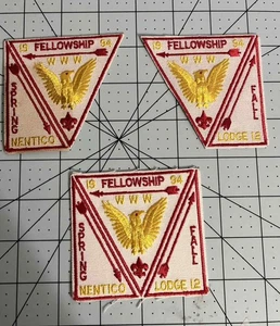 1994 BROAD CREEK FELLOWSHIP SET NENTICO LODGE 12 BOY SCOUT ORDINE FRECCIA OA (SR) - Foto 1 di 1