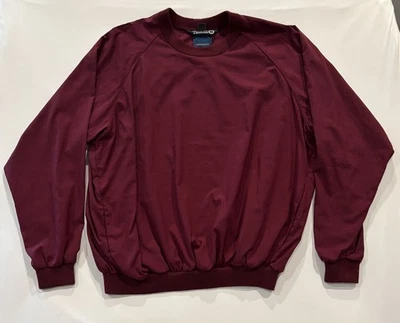 Sunderland Of Scotland Classic Pullover, Textured Nylon, XL, Burgundy, Pockets. - Image 1 of 4