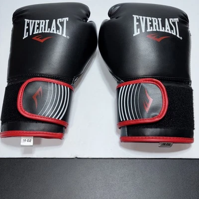 Everlast Pro Style Training Gloves 16oz Boxing Red Black Punch - Image 1 of 4