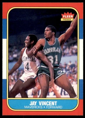 1986-87 Fleer Set Break Jay Vincent Rookie #118 NR-MINT - Image 1 of 2