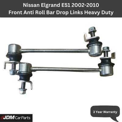 Front Anti Roll Bar Drop Links For Nissan Elgrand E51 02-2010 Heavy Duty Upgrade - Image 1 of 4