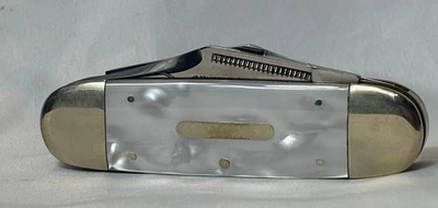 Cuchillo marca Bulldog MOP punta de elefante mula ciervo Todd caña carpeta de 2 hojas Foto 1 de 4