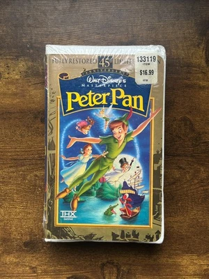 Vintage 1998 Disney Peter Pan 45th Anniversary Limited Edition Sealed VHS Tape - Image 1 of 4