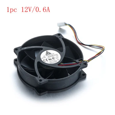 CHEERBRIGHT 1pc DC 12V Brushless Round Cooling Fan Ball Bearing 4 pins Connector - Image 1 of 4