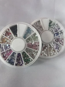 2 Wrapables Rhinestones-Nail Art Manicure-(diferent colors) - Picture 1 of 2