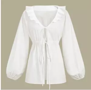 Commense Cotton & Linen Cowgirl Melody Boho Blouse Size M New NWT - Picture 1 of 10
