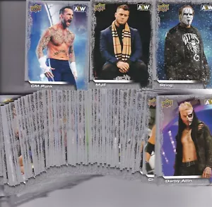 2022 Upper Deck AEW All Elite Wrestling Complete Set #1-100 Sting, MJF,Allin+$$$ - Picture 1 of 1