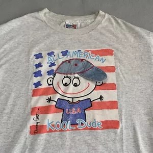Vintage 90s Danny First T-shirt. “All American Kool Dude” Large. Made in USA. - Picture 1 of 7
