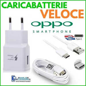 Chargeur Rapide Fast Chargeur pour OPPO A91 Prise USB + Câble Modèle Type C - Photo 1 sur 8