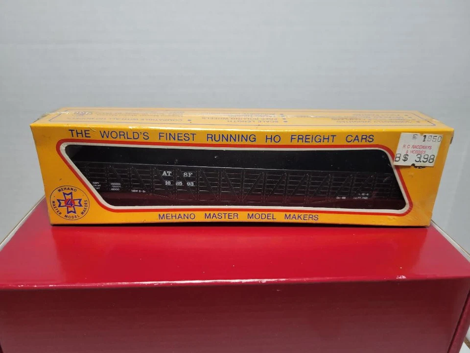 Vintage HO IHC Mehano AT SF 50' Open Gondola 166593 Mint Made in Yugoslavia