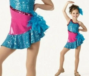 Simply Irresistible SKIRT & HEADPIECE ONLY Child XL Jazz Tap Dance Costume New - Picture 1 of 7