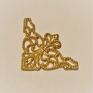 6 Edle Metall Kragenspitzen, Kragenecken Gold Dreieck 3,0cm/ 30mm - Bild 1 von 5