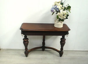 Konsolentisch Gründerzeit Wandtisch Eiche dunkel, Antik Französisch um 1880 - Bild 1 von 6
